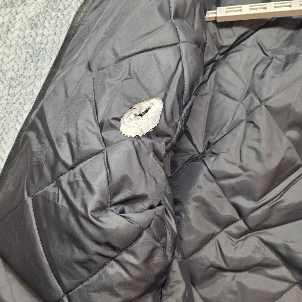 Carhartt Arctic Jacket Men's XXL Black Distressed Duck Canvas Faded Workwear VTG